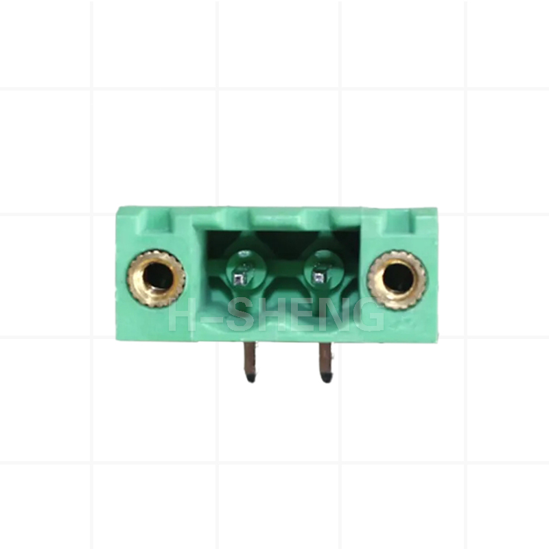 H-SHENG Green Plug Pluggable Terminal Block Electrical Connector 5EHDRM-02P